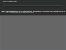 Tablet Screenshot of cloudplans.com